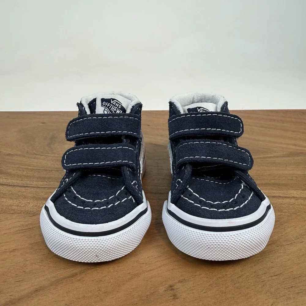 New Infant Baby Little Kids Vans Old Skool Sk8-Mid Reissue Sneakers Shoes‎ Sz 2